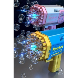 40 hole handheld fully automatic space light bubble machine electric children's toys without battery without bubble water